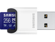 Карти памет 256GB Samsung PRO Plus microSD Card (2023) с USB четец