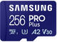 Карти памет 256GB Samsung PRO Plus microSD Card (2023) с USB четец