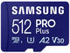 Карти памет 512GB Samsung PRO Plus microSD Card (2023) с USB четец