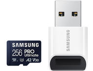 Карти памет 256GB Samsung PRO Ultimate microSD kарта с четец (2023)