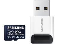 Карти памет 512GB Samsung PRO Ultimate microSD kарта с четец (2023)