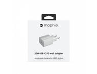Зарядни устройства Mophie 20W USB-C PD wall adapter EU, White