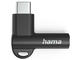 Кабели и Адаптери Hama Aux USB-C - 3,5 мм жак, ъглов щепсел 90°, черен