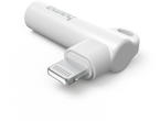 Кабели и Адаптери Hama адаптер Lightning - 3,5 мм жак, ъглов щепсел 90°, бял