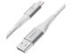 Кабели и Адаптери Belkin BoostCharge оплетен Lightning към USB-A кабел, 1 метър, бял