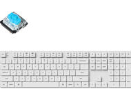 Клавиатури Keychron K5 Pro White QMK/VIA Full-Size Low-Profile Gateron Blue Switches White Backlight