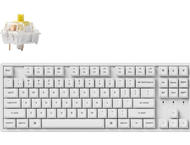 Клавиатури Keychron K8 Pro White QMK/VIA TKL K Pro(Hot Swappable) Banana Switch RGB Backlight Alluminium Frame