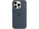 Калъфи Apple iPhone 15 Pro Silicone Case with MagSafe - Storm Blue