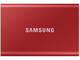 Външни SSD 2TB Samsung Portable SSD T7 Metallic Red