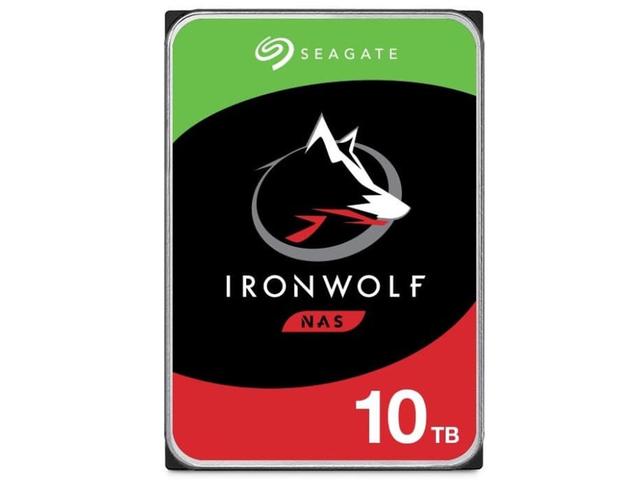 Твърди дискове 10TB 7200rpm Seagate IronWolf NAS, RAID Rackmount Systems BLK
