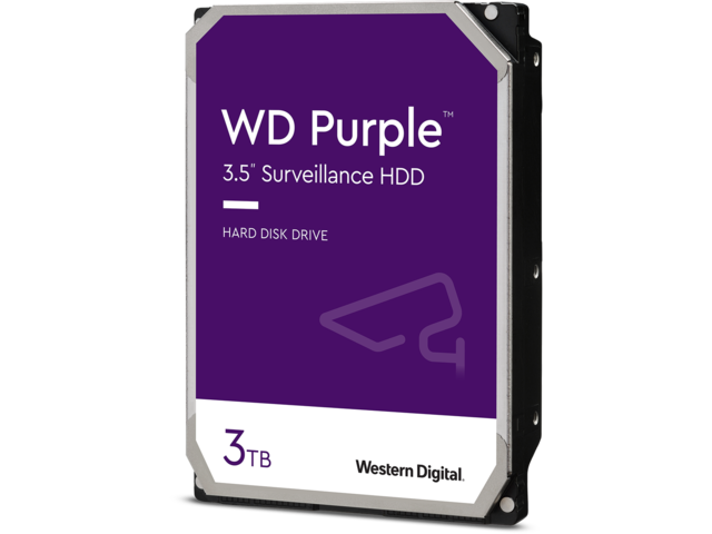 Твърди дискове 3TB 5400rpm WD Purple Surveillance