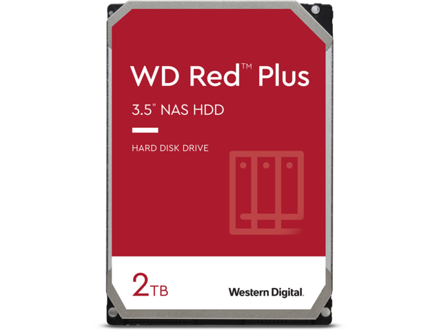 Твърди дискове 2TB HDD Western Digital Red Plus NAS