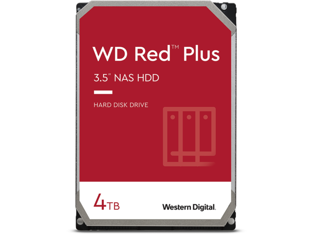 Твърди дискове 4TB HDD Western Digital Red Plus NAS