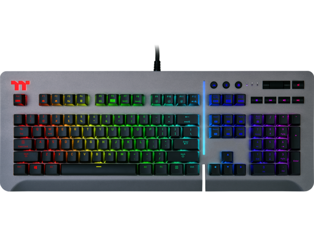 Клавиатури Thermaltake Level 20 RGB Titanium Gaming Keyboard Cherry MX Speed Silver