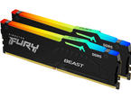 Оперативна памет 64GB (2x32GB) DDR5 6000 MT/s Kingston FURY BEAST RGB Expo