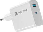 Зарядни устройства Natec Ribera Gan 45W, White