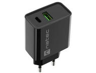 Зарядни устройства Natec Ribera Gan 20W, Black