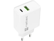 Зарядни устройства Natec Ribera Gan 20W, White