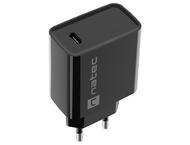 Зарядни устройства Natec Ribera USB-C 18W, Black