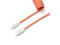 Кабели за клавиатури Keychron Coiled Aviator Straight Custom USB Cable, USB-C - USB-C Pink Orange