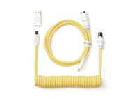 Кабели за клавиатури Keychron Coiled Aviator Straight Custom USB Cable USB-C - USB-C , Yellow