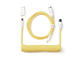 Кабели за клавиатури Keychron Coiled Aviator Straight Custom USB Cable USB-C - USB-C , Yellow