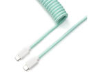 Кабели за клавиатури Keychron Coiled Aviator Straight Custom USB Cable USB-C - USB-C , Mint