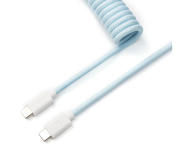 Кабели за клавиатури Keychron Coiled Aviator Straight Custom USB Cable USB-C - USB-C , Light Blue
