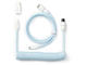 Кабели за клавиатури Keychron Coiled Aviator Straight Custom USB Cable USB-C - USB-C , Light Blue