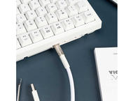 Кабели за клавиатури Keychron Double-Sleeved Geek USB-C - USB-C, White