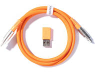 Кабели за клавиатури Keychron Double-Sleeved Geek USB-C - USB-C, Orange