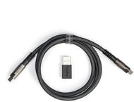 Кабели за клавиатури Keychron Double-Sleeved Geek USB-C - USB-C, Black