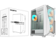 Кутии Gigabyte C301 GLASS WHITE V2