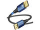 Кабели и Адаптери Vention кабел Display Port 1.4 DP M / M 8K 2m - Cotton Braided, Blue Aluminum Alloy