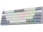 Клавиатури Redragon Fizz K617-RGB-GW сиво/бяло
