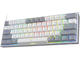 Клавиатури Redragon Fizz K617-RGB-GW сиво/бяло