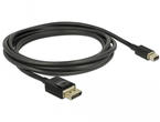 Кабели и Адаптери Delock кабел Mini DisplayPort мъжко - DisplayPort мъжко, 2 метра