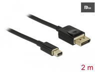 Кабели и Адаптери Delock кабел Mini DisplayPort мъжко - DisplayPort мъжко, 2 метра