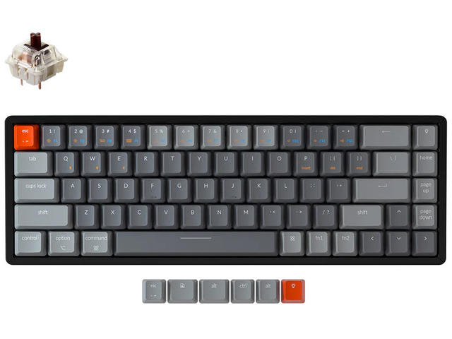Клавиатури Keychron K6 Aluminum 65% Gateron Brown Switch RGB LED Gateron Brown Switch ABS