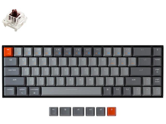 Клавиатури Keychron K6 Hot-Swappable 65% Gateron Brown Switch RGB LED ABS