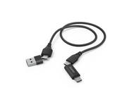 Кабели и Адаптери Hama кабел 4 в 1, USB-C и USB-A - USB-C и Micro-USB, 1,5 м