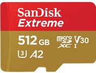 Карти памет 512GB SanDisk Extreme microSDXC A2 C10 V30 UHS-I U3