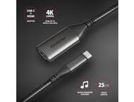 Кабели и Адаптери Axagon RVC-HI2M USB-C > HDMI 2.0a adapter