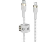Кабели и Адаптери Belkin BoostCharge Pro Flex USB-C кабел с Lightning конектор, 3 метра, бял