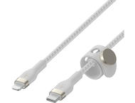 Кабели и Адаптери Belkin BoostCharge Pro Flex USB-C кабел с Lightning конектор, 2 метра, бял