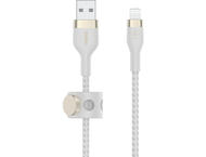 Кабели и Адаптери Belkin BoostCharge Pro Flex USB-A кабел с Lightning конектор, 2 метра, бял