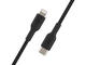 Кабели и Адаптери Belkin BoostCharge Braided USB-C към Lightning Cable , 2 метра, черен