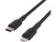 Кабели и Адаптери Belkin BoostCharge Braided USB-C към Lightning Cable , 2 метра, черен