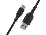 Кабели и Адаптери Belkin BoostCharge Braided USB-C към USB-A Cable, 3 метра, черен