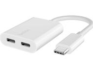 Кабели и Адаптери Belkin RockStar™ USB-C Audio + Charge Adapter, White